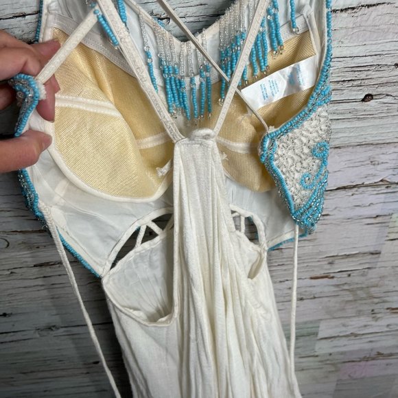 Free People Turquoise Spirit Maxi Dress size 12 - Picture 6 of 14